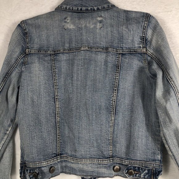 Red Camel Girls Denim Jacket Vintage Stretch Comfort Premium Coat Size Medium - Picture 14 of 14